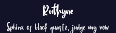 Ruthyne by DM Letter Studio - Dimas Prasetyo — Script Handwritten Font — thumbnail 2