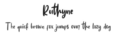 Ruthyne by DM Letter Studio - Dimas Prasetyo — Script Handwritten Font — thumbnail 1