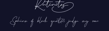 Rutinitas by Calligraphy Fonts — Script Handwritten Font — thumbnail 2