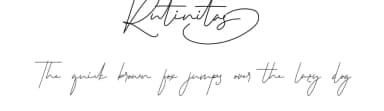 Rutinitas by Calligraphy Fonts — Script Handwritten Font — thumbnail 1