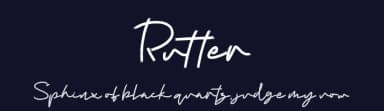 Rutter by Letterara — Script Handwritten Font — thumbnail 2