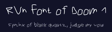RVn Font of Doom 1 by Raven — Script Handwritten Font — thumbnail 2