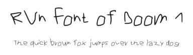 RVn Font of Doom 1 by Raven — Script Handwritten Font — thumbnail 1