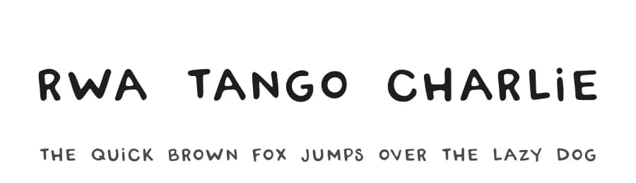 RWA Tango Charlie by Rachel White Art — Script Handwritten Font
