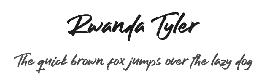 Rwanda Tyler by Azetype Studio — Script Handwritten Font