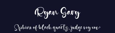 Ryan Gary by Vztype Studio — Script Handwritten Font — thumbnail 2