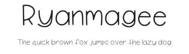 Ryanmagee by Rachel Greenwald — Script Handwritten Font — thumbnail 1