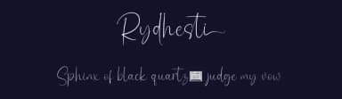 Rydhesti by twinletter — Script Handwritten Font — thumbnail 2