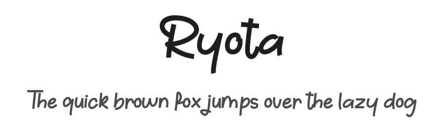 Ryota by Hendra Pratama — Script Handwritten Font — preview 1