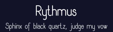 Rythmus by Digital Typeface Studio — Sans Serif Font — thumbnail 2
