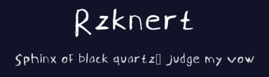 Rzknert by Fai Razak — Script Handwritten Font — thumbnail 2