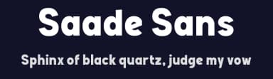 Saade Sans by wepfont.com — Sans Serif Font — thumbnail 2