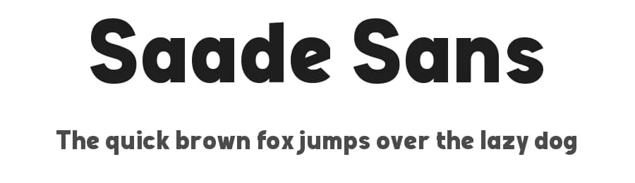 Saade Sans by wepfont.com — Sans Serif Font