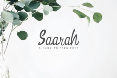 Saarah Font by creativetacos — Script Handwritten Font — thumbnail 1