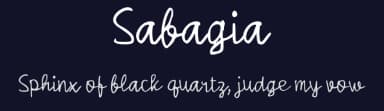 Sabagia by wepfont.com — Script Handwritten Font — thumbnail 2
