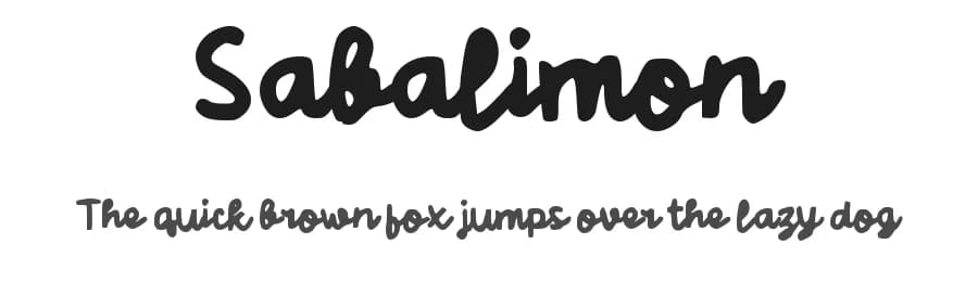 Sabalimon by wepfont.com — Script Handwritten Font