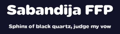 Sabandija FFP by deFharo — Sans Serif Font — thumbnail 2