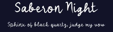 Saberon Night by wepfont.com — Script Handwritten Font — thumbnail 2