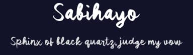 Sabihayo by wepfont.com — Script Handwritten Font — thumbnail 2