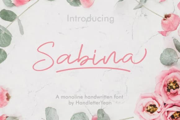 Sabina Font by yean.aguste — Script Handwritten Font