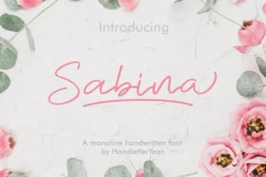 Sabina Font by yean.aguste — Script Handwritten Font — thumbnail 1