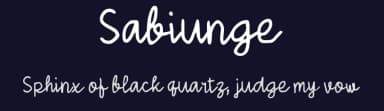 Sabiunge by wepfont.com — Script Handwritten Font — thumbnail 2