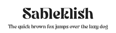 Sableklish by Moka Type Studio — Serif Font — thumbnail 1