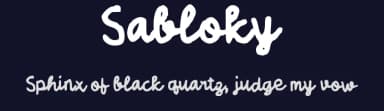 Sabloky by wepfont.com — Script Handwritten Font — thumbnail 2
