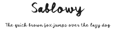Sablowy by wepfont.com — Script Handwritten Font — thumbnail 1
