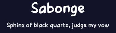 Sabonge by wepfont.com — Script Handwritten Font — thumbnail 2