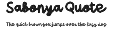 Sabonya Quote by wepfont.com — Script Handwritten Font — thumbnail 1