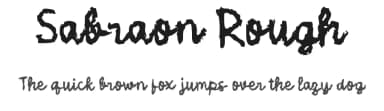 Sabraon Rough by wepfont.com — Script Handwritten Font — thumbnail 1