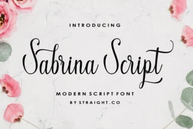 Sabrina Script Font by STRAIGHT.CO — Script Handwritten Font — thumbnail 1