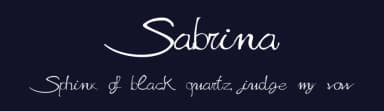 Sabrina by Alphabet&Type® — Script Handwritten Font — thumbnail 2