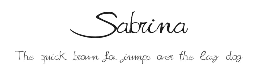 Sabrina by Alphabet&Type® — Script Handwritten Font — preview 1