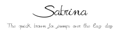 Sabrina by Alphabet&Type® — Script Handwritten Font — thumbnail 1