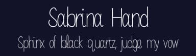 Sabrina Hand by Sabrina Schleiger — Script Handwritten Font — thumbnail 2
