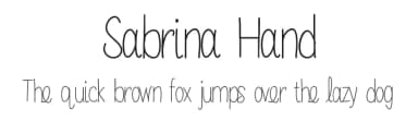 Sabrina Hand by Sabrina Schleiger — Script Handwritten Font — thumbnail 1