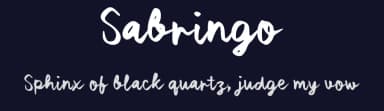 Sabringo by wepfont.com — Script Handwritten Font — thumbnail 2