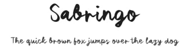 Sabringo by wepfont.com — Script Handwritten Font — thumbnail 1