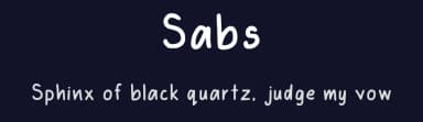 Sabs by Sabs A — Script Handwritten Font — thumbnail 2