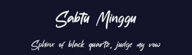 Sabtu Minggu by StringLabs Creative Studio — Script Handwritten Font — thumbnail 2