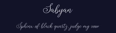 Sabyan by Blue Studio09 — Script Handwritten Font — thumbnail 2