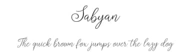 Sabyan by Blue Studio09 — Script Handwritten Font — thumbnail 1