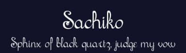 Sachiko by Lauren Thompson — Script Handwritten Font — thumbnail 2