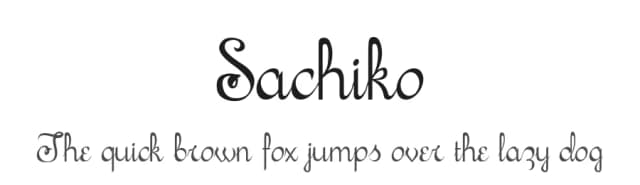 Sachiko by Lauren Thompson — Script Handwritten Font