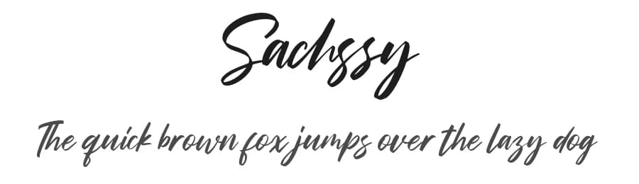 Sachssy by Creatype Studio — Script Handwritten Font