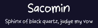 Sacomin by wepfont.com — Script Handwritten Font — thumbnail 2