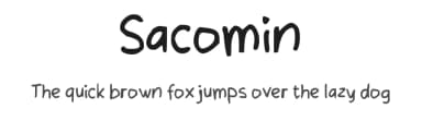 Sacomin by wepfont.com — Script Handwritten Font — thumbnail 1