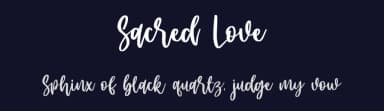Sacred Love by Vz Type — Script Handwritten Font — thumbnail 2